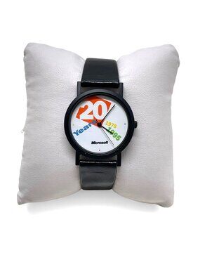 Vintage 1995 Microsoft 20th Anniversary Commemorative Watch New Old Stock